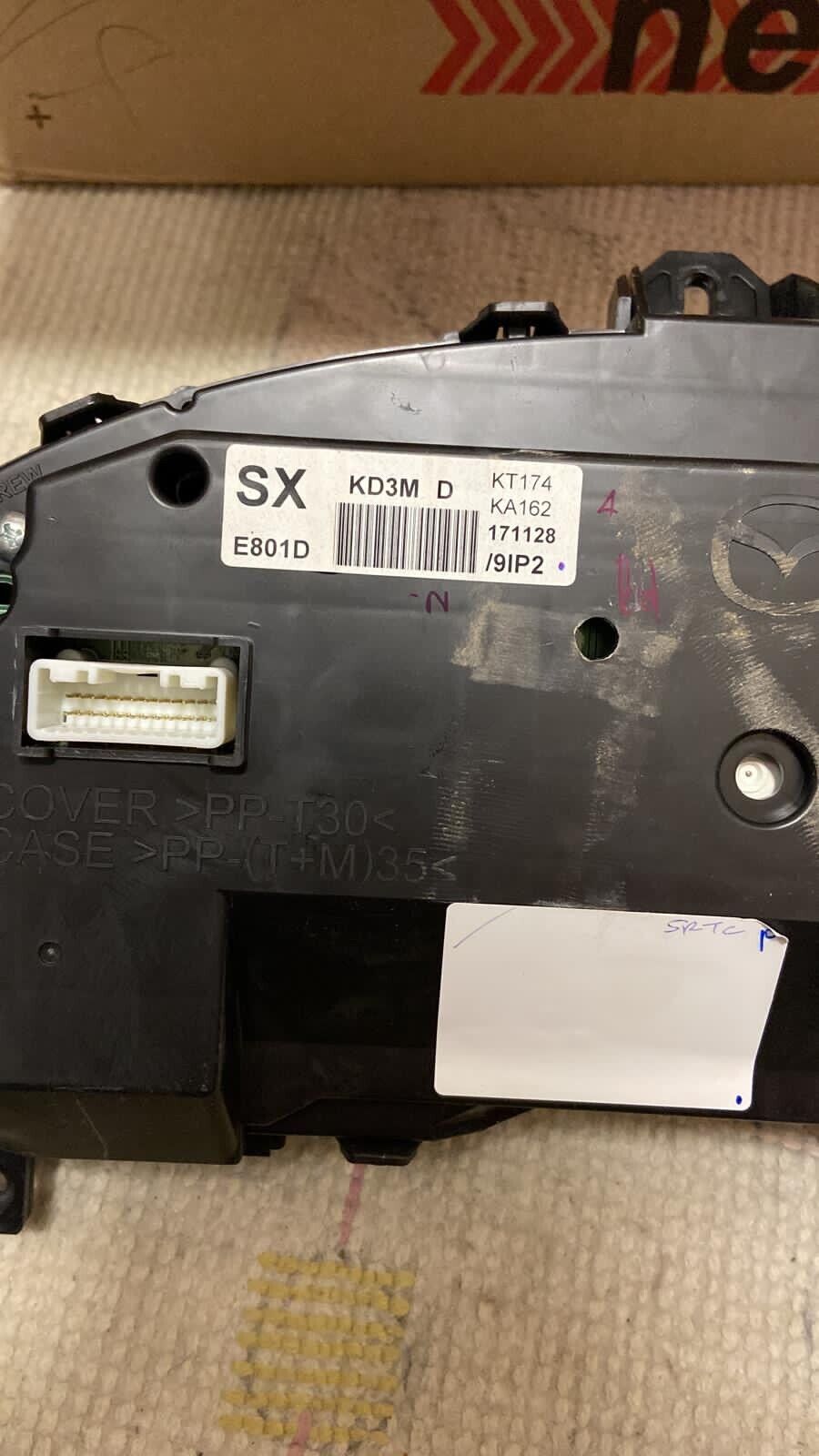 Mazda CX5 Dashboard instrument cluster kilometers 2750556 K162 KT174 TK4955430