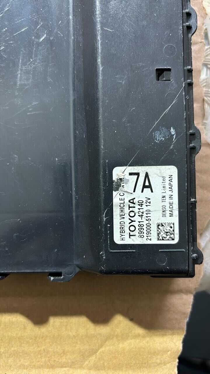 TOYOTA RAV4 2019 2022 OEM HYBRID ECU CONTROL Unit 8998142140 7A