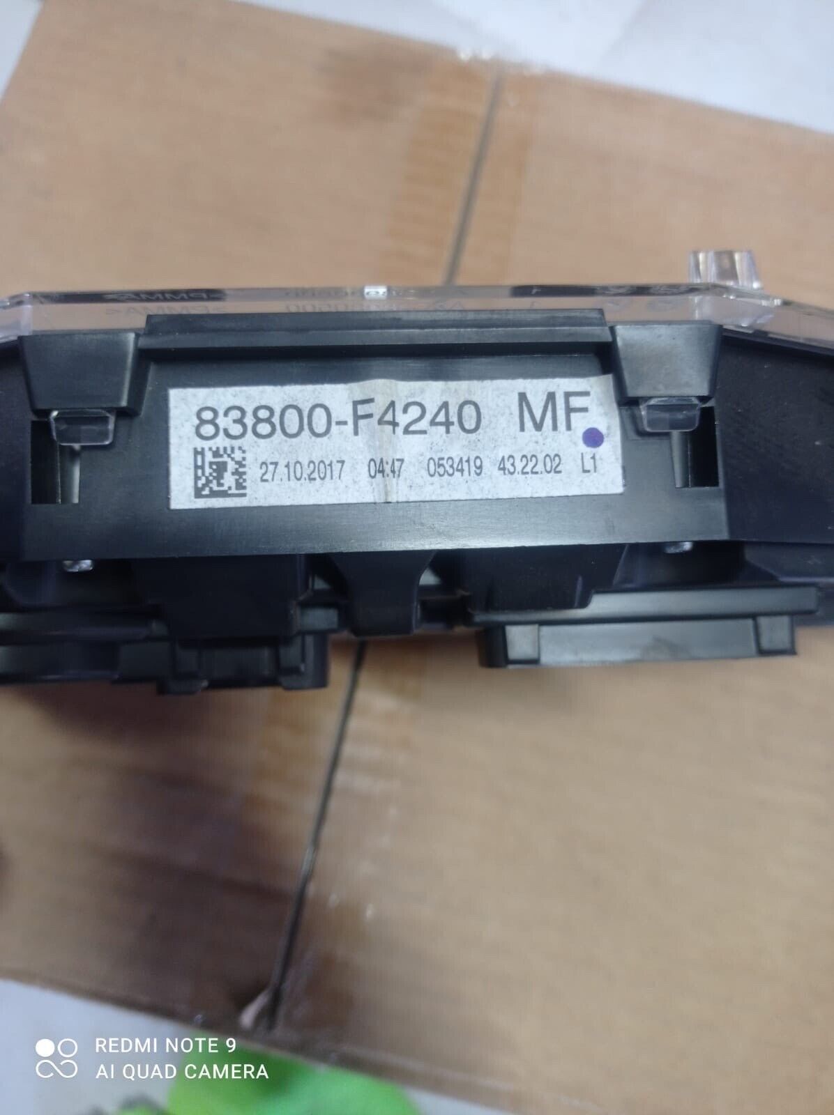 Toyota CHR 2019 2020 insturment cluster speedometer KM 83800F4240 MF