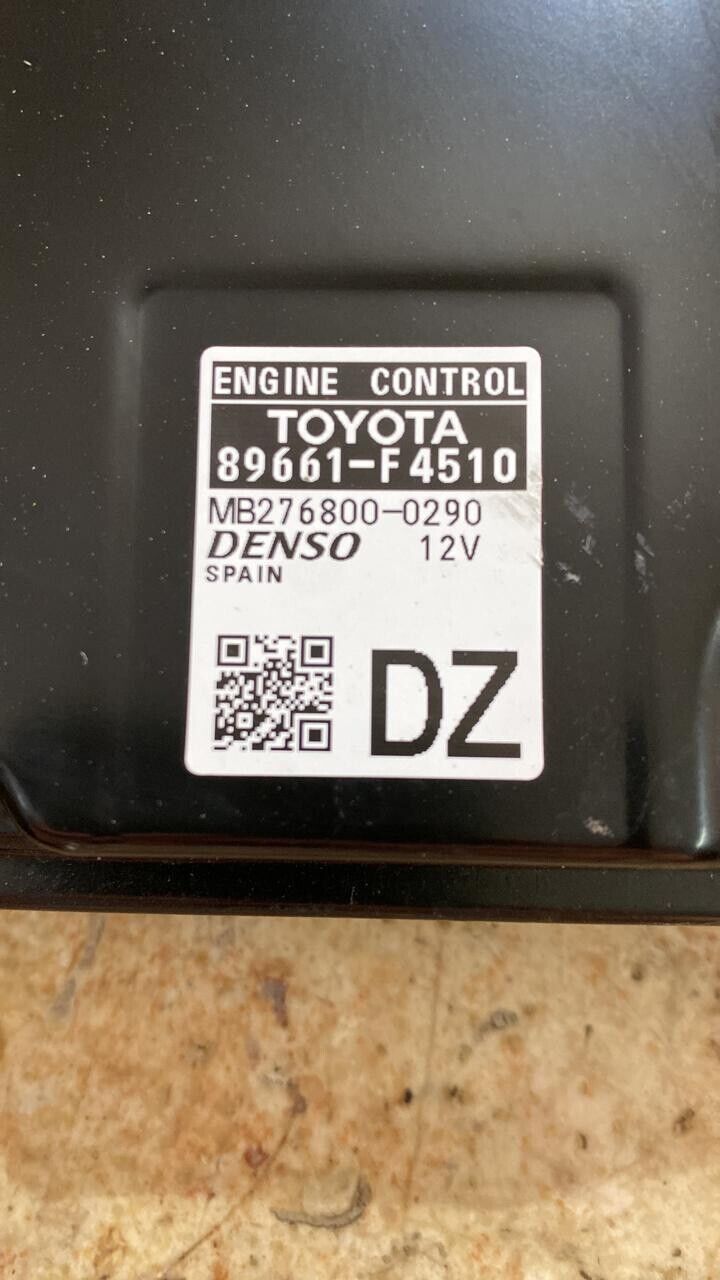 TOYOTA C-HR 2017 2019 AX10 engine control unit ECU 89661F4510 1.8 hybrid 72kw