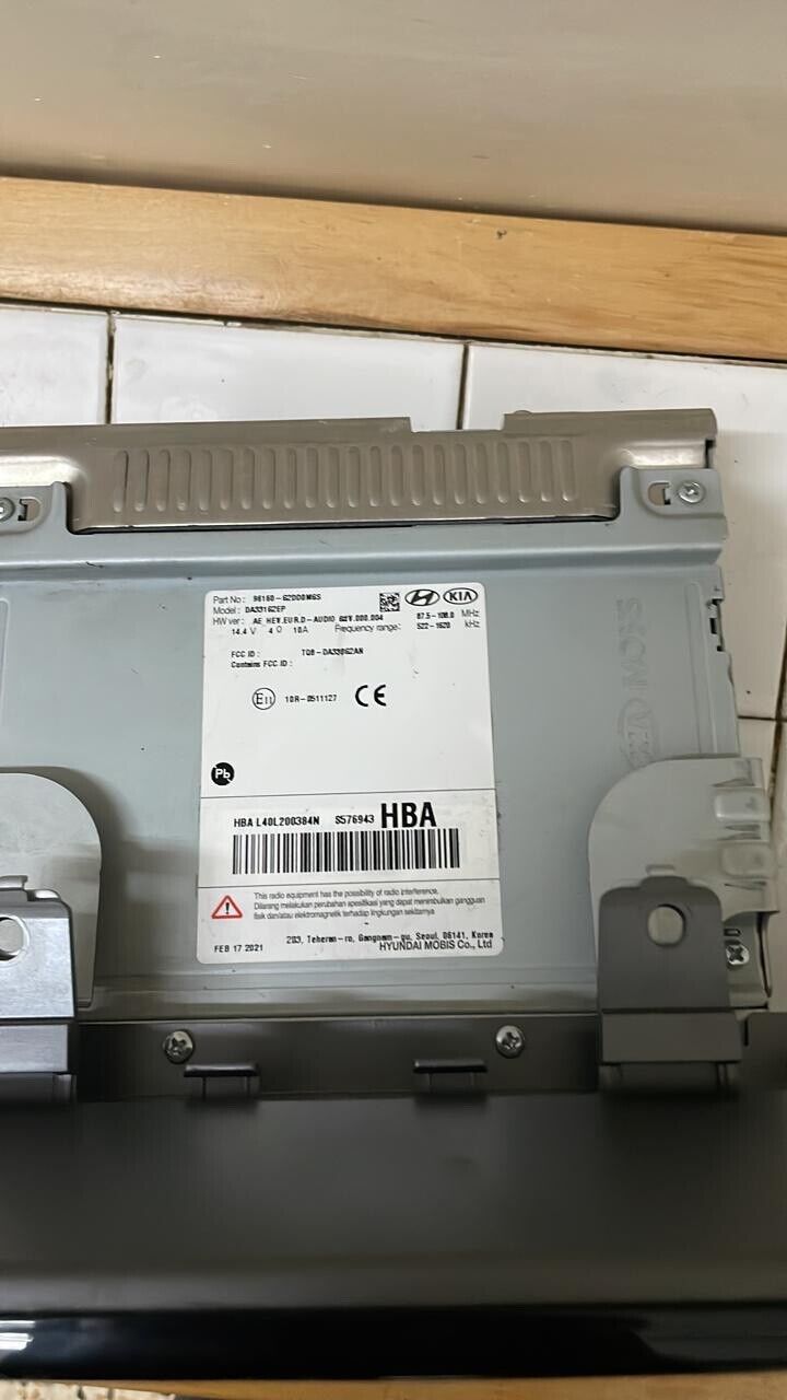 Hyundai Ioniq 2021 2022 OEM Radio Head unit touch screen GPS