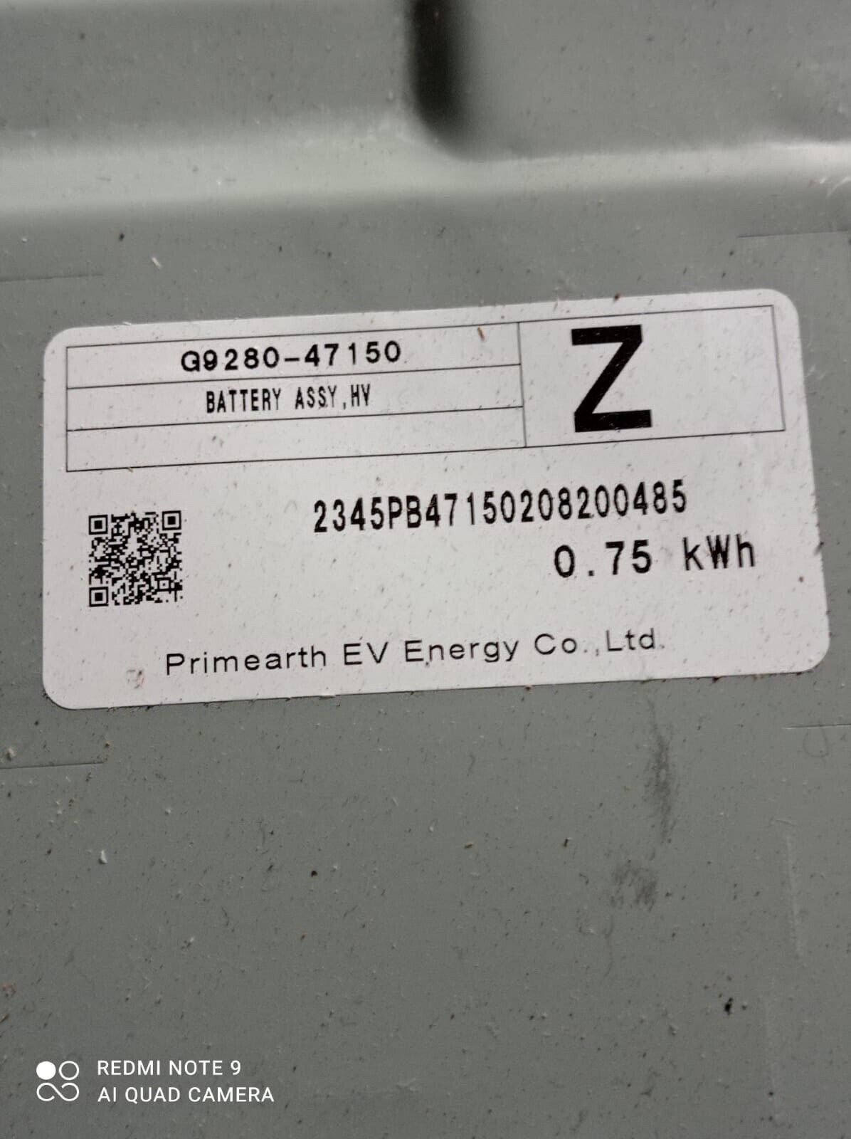 Toyota CHR 2019 2022 OEM hybrid battery computer 8989047104