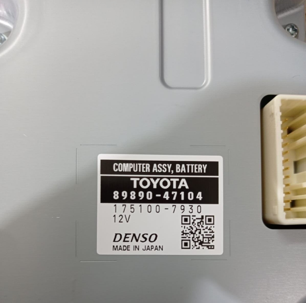Toyota CHR 2019 2022 OEM hybrid battery computer 8989047104