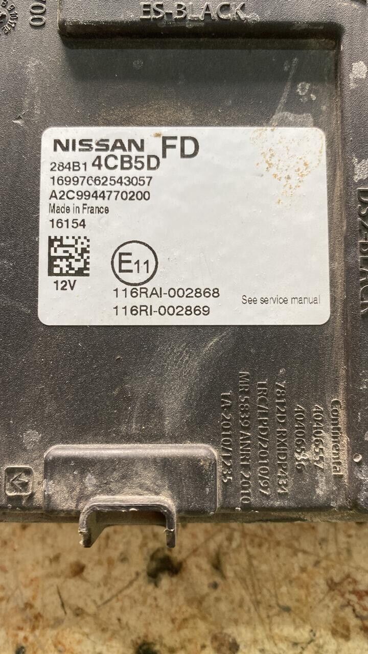Nissan qashqai BCM control Box 284B14CB5D FD
