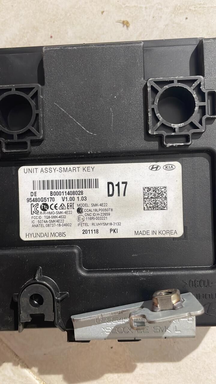 Kia Niro 2019 2021 OEM smart key unit 95480G5170 D17