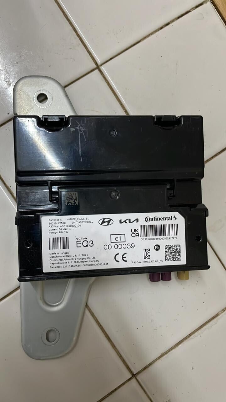 Kia Stonic 2019 2023 OEM ECALL Unit ASSY 96510K2500 HKMC2