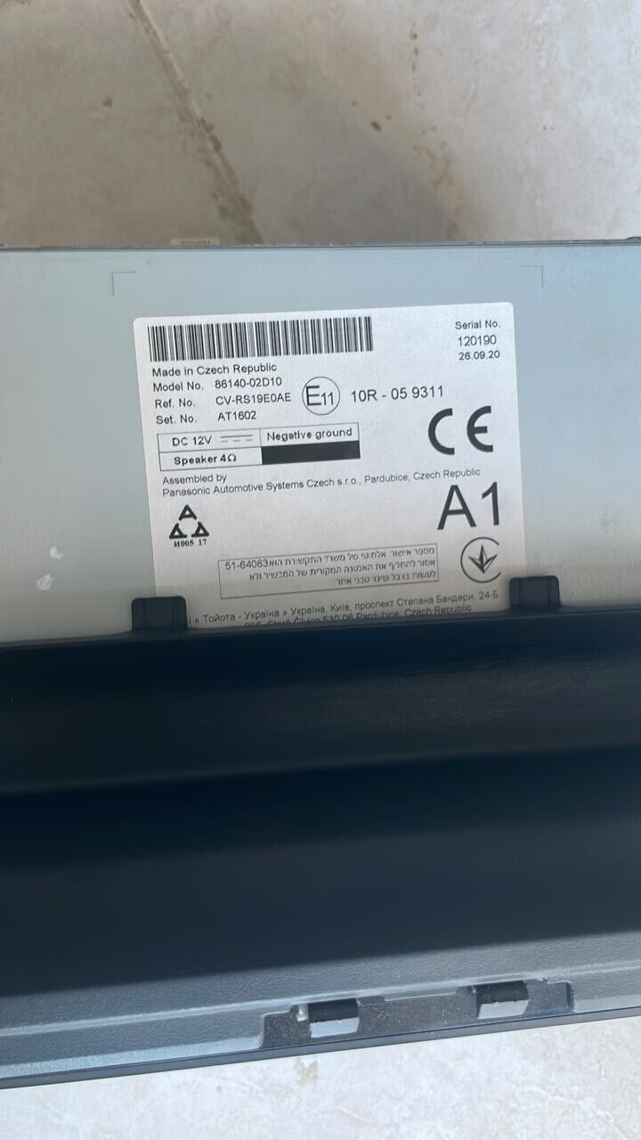 Toyota Corolla 2019 2021 OEM Radio Head unit touch screen