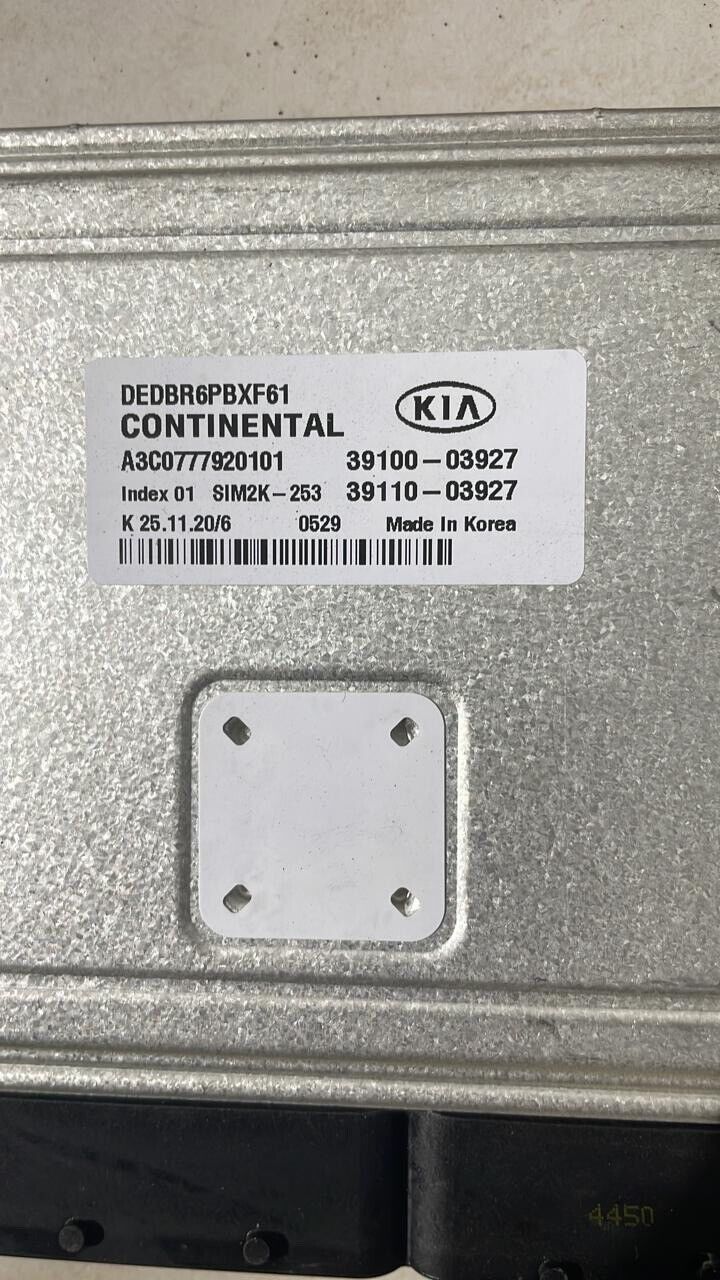 kia niro 2019 2021 OEM ECU gear control unit ECU Set 391B103454 954412BBY0