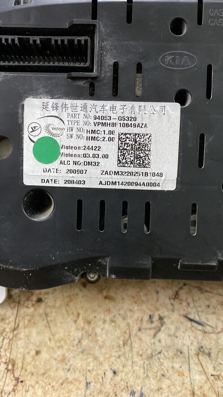 kia niro 2019 2020 insturment cluster 94053G5320 KM