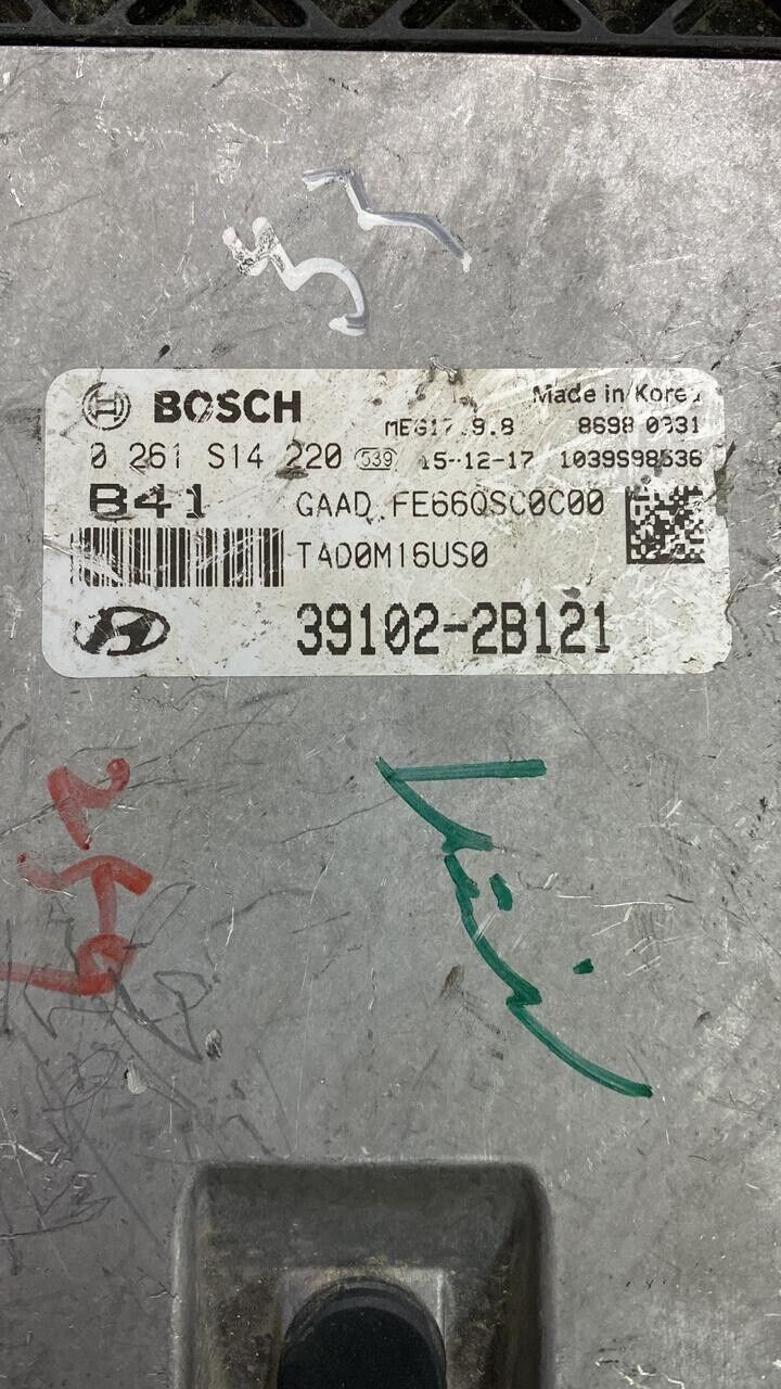 Hyundai sentra 2014 2018 ECU engine control unit 391022B121 B41