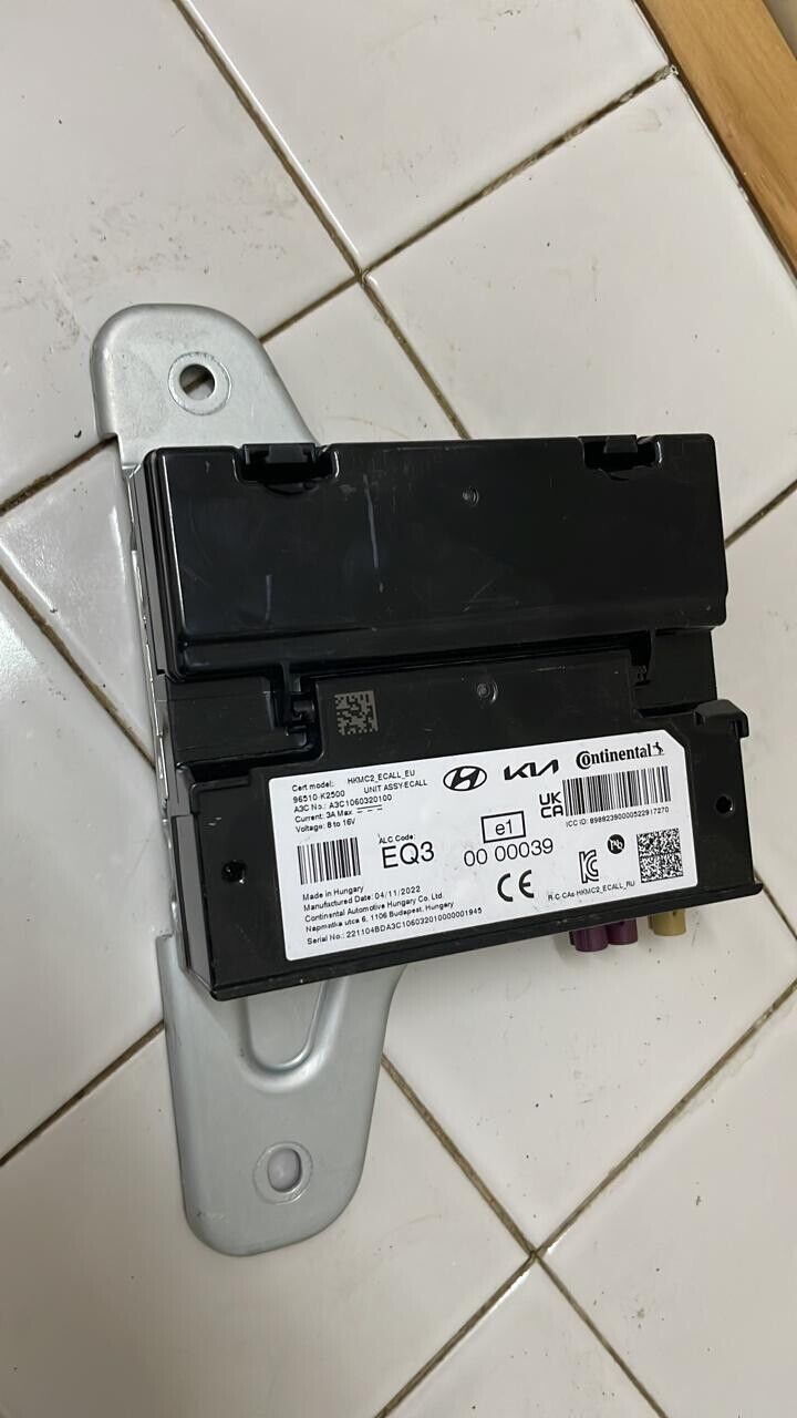 Kia Stonic 2019 2023 OEM ECALL Unit ASSY 96510K2500 HKMC2