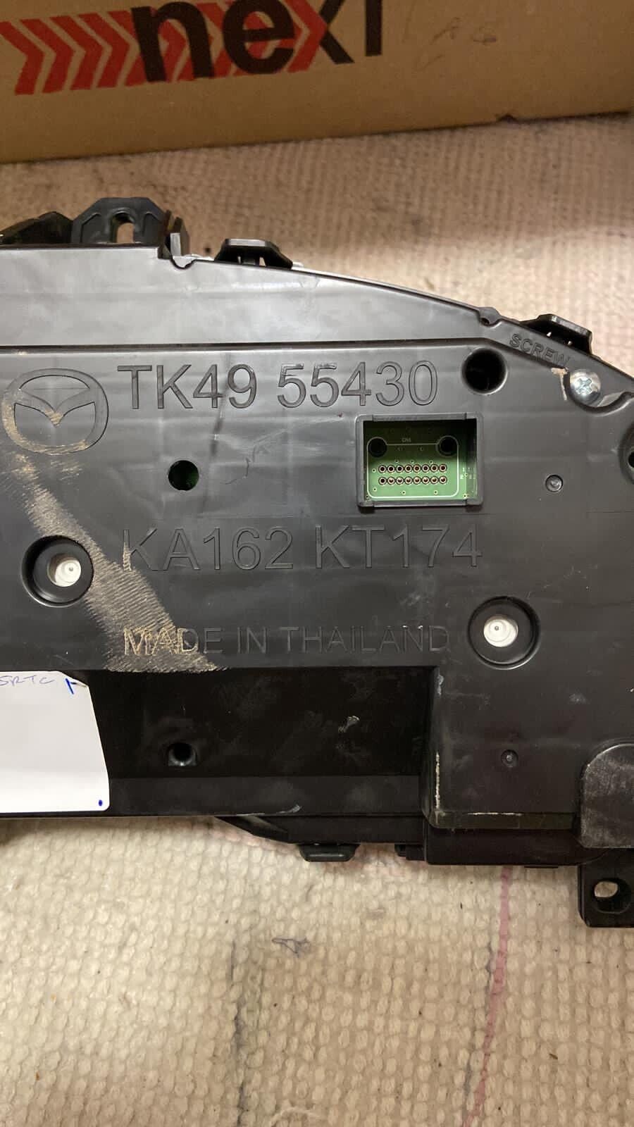 Mazda CX5 Dashboard instrument cluster kilometers 2750556 K162 KT174 TK4955430