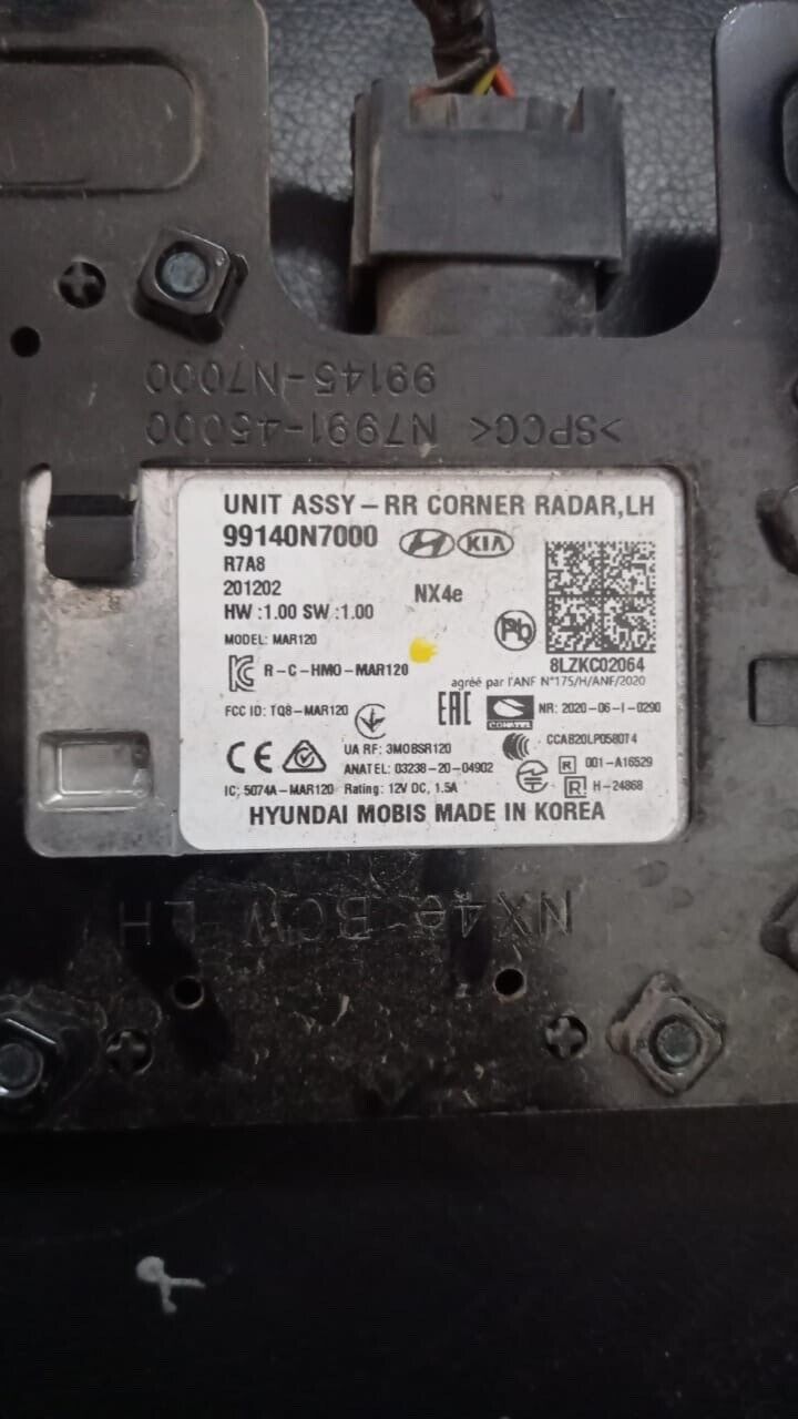 Hyundai Tucson 2021 2023 OEM Corner Rear Radar Set left and right 99140N7000