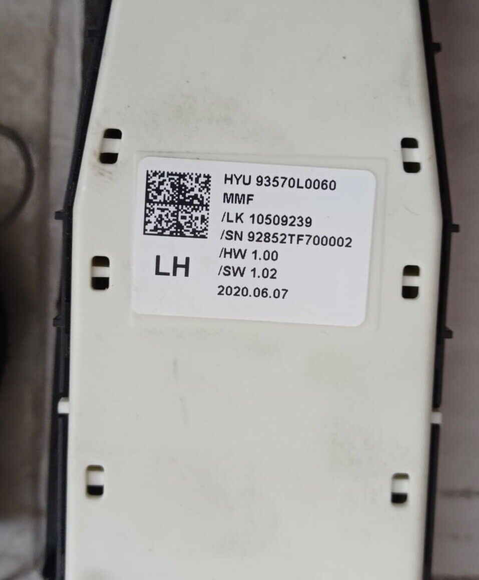 hyundai sonata 2021 2022 2023 window center switch control