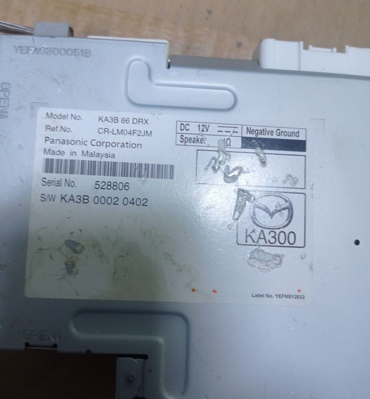 MAZDA CX5 2013 2017 OEM Tuner reciever control KA3C66DRX