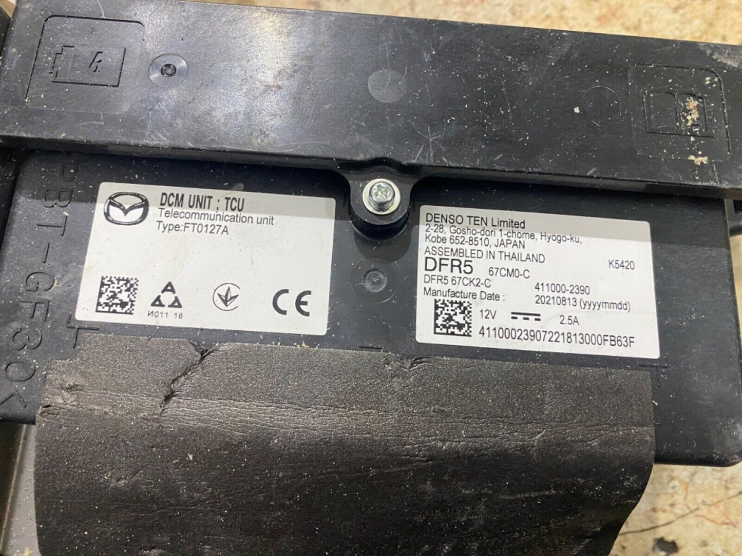 Mazda CX30 2021 2023 DCM UNIT TCU FT0127A DFR5 67CK2-C