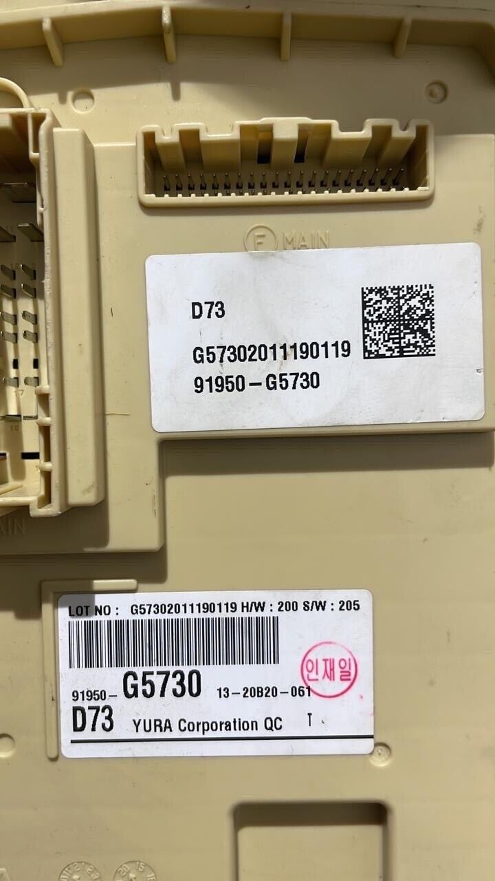 Kia Niro 2019 2022 OEM fuse box 91950G5730 D73