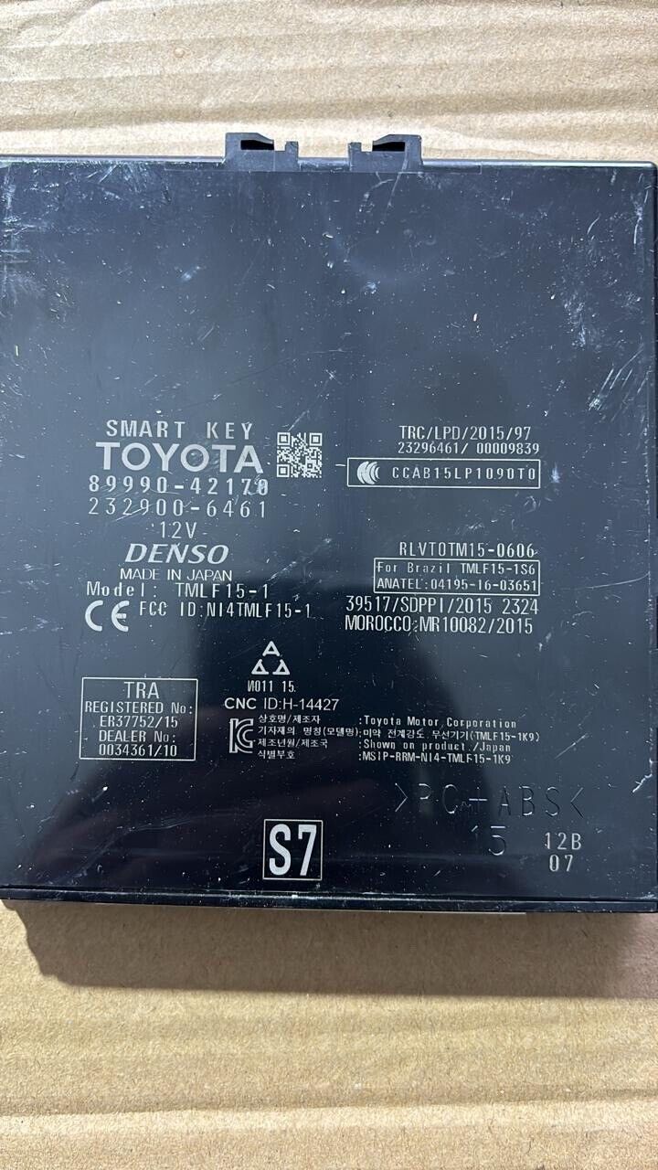 Toyota RAV4 2018 2022 OEM Smart key control unit 8999042170 S7