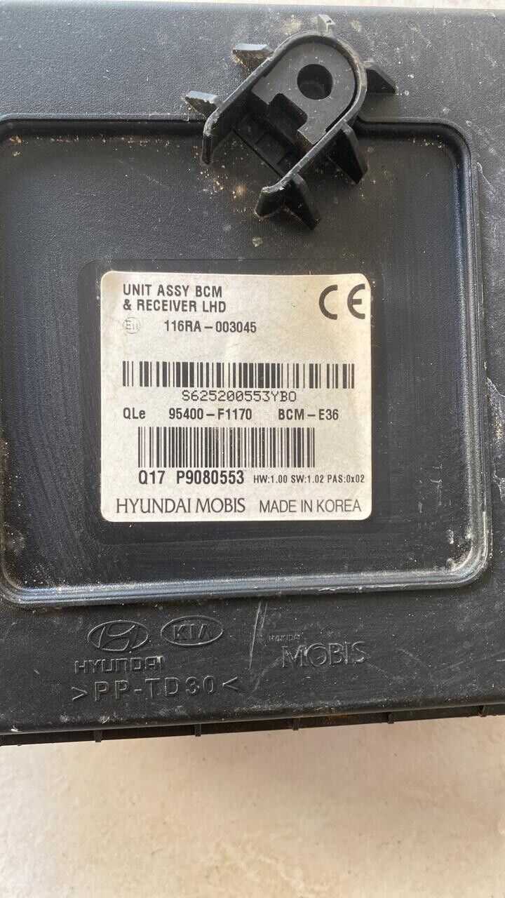 Kia sportage 2016 2019 OEM BCM body control unit 95400F1170 E36