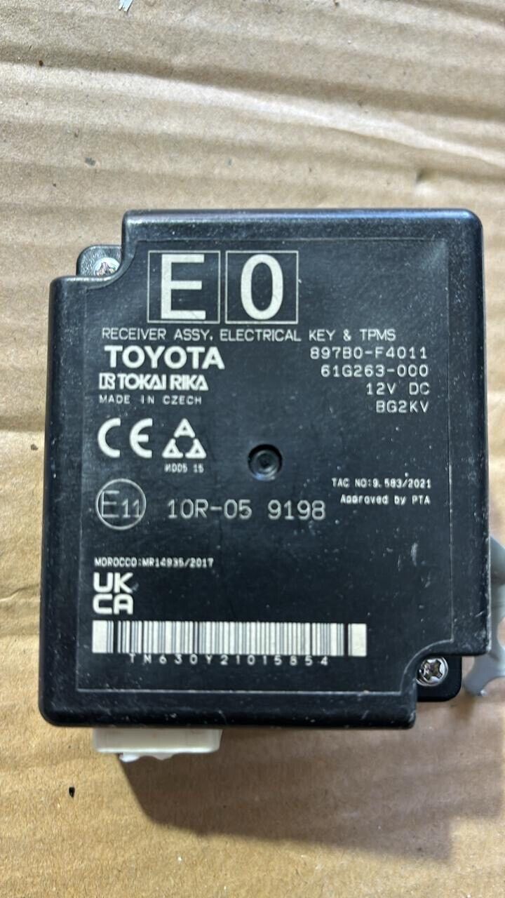 toyota CHR 2018 2022 OEM receiver assy key & tpms control unit 897B0F4011 E 0