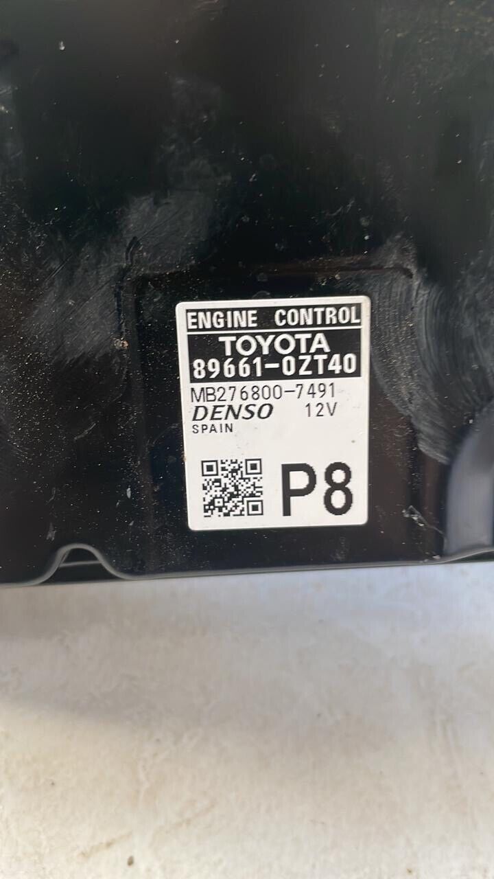 Toyota CHR 2019 2022 OEM ECU engine control unit 896610ZT40 P8