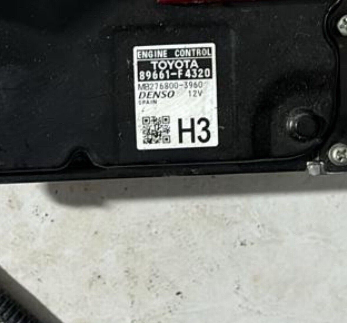 Toyota CHR 2019 2022 OEM ECU engine control unit 89661F4320 H3