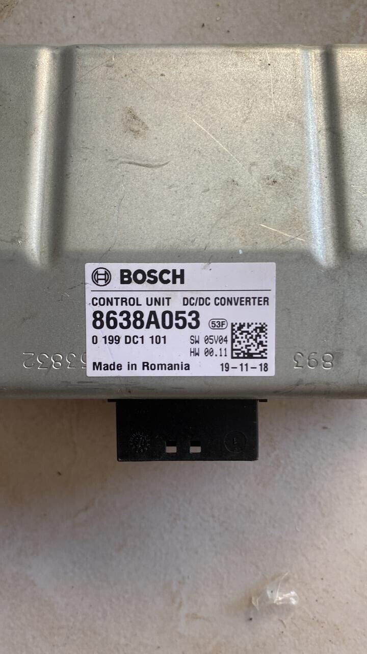 Mitsubishi Outlander 2017 2020 Control unit DC Converter 8638A053 53F Bosch