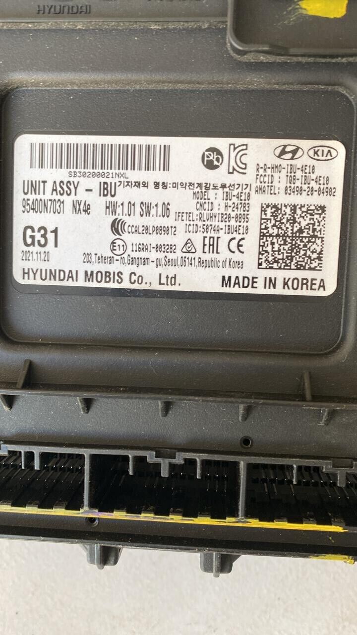 Hyundai Tucson 2021 2023 OEM BCM body control unit 95400N7031 G31