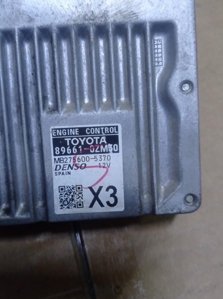 Toyota AURIS 2018 2020 OEM ECU engine control unit 896610ZU60 X3