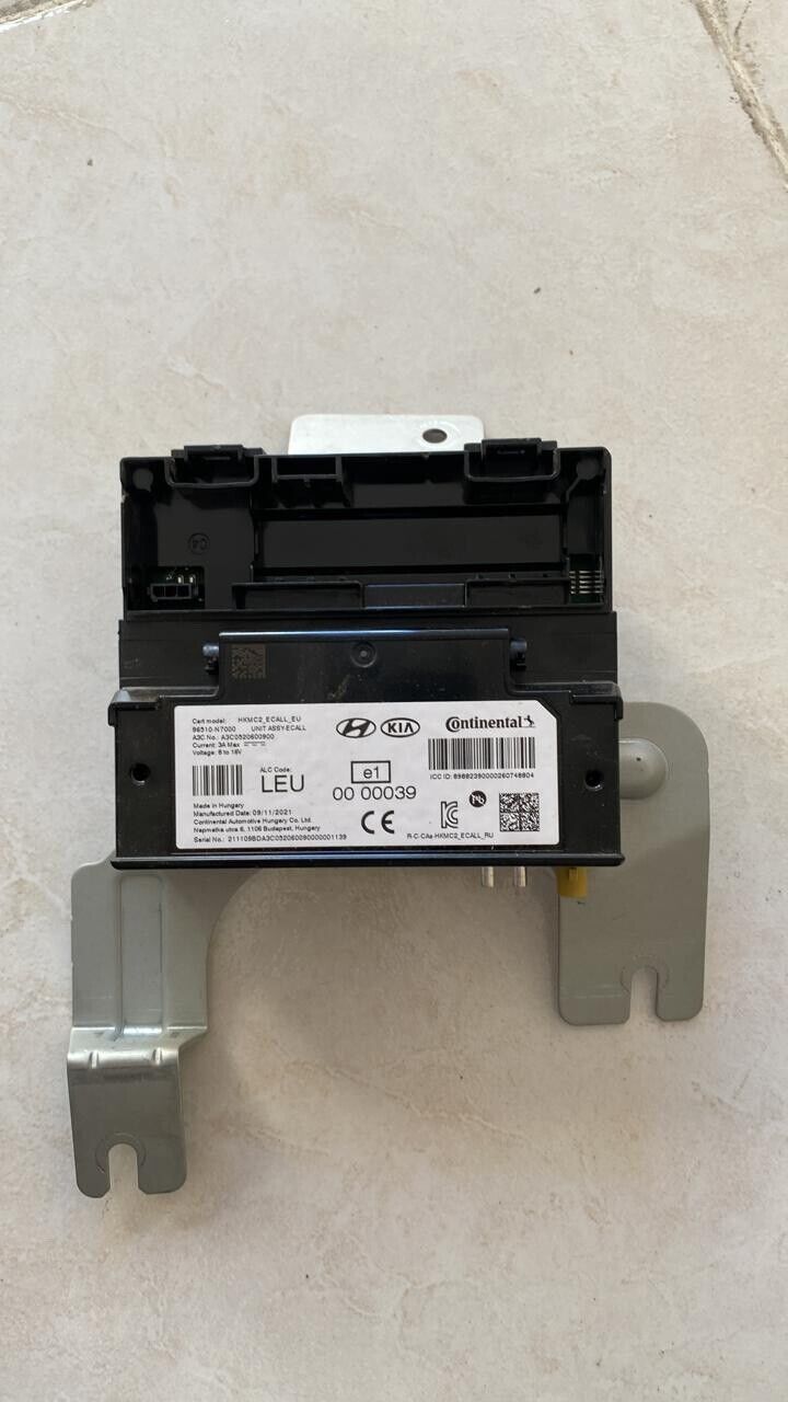 Hyundai Tucson 2021 2023 OEM ECall control unit HKMC2 96510N7000 