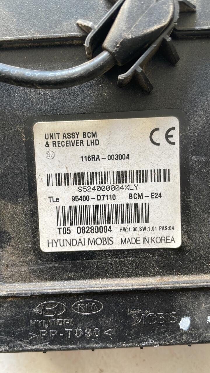 Hyundai tuscan 2018 2020 BCM body control unit 95400D7110