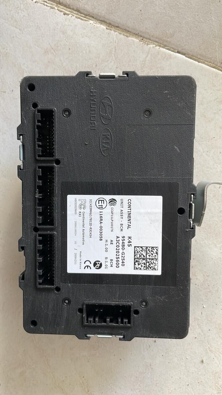 Hyundai Ioniq 2017 2022 OEM BCM Body control unit 954B0G2540 K45