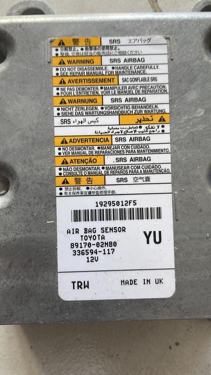 Toyota Corolla 2019 2022 OEM bag control unit 8917002N80 YU