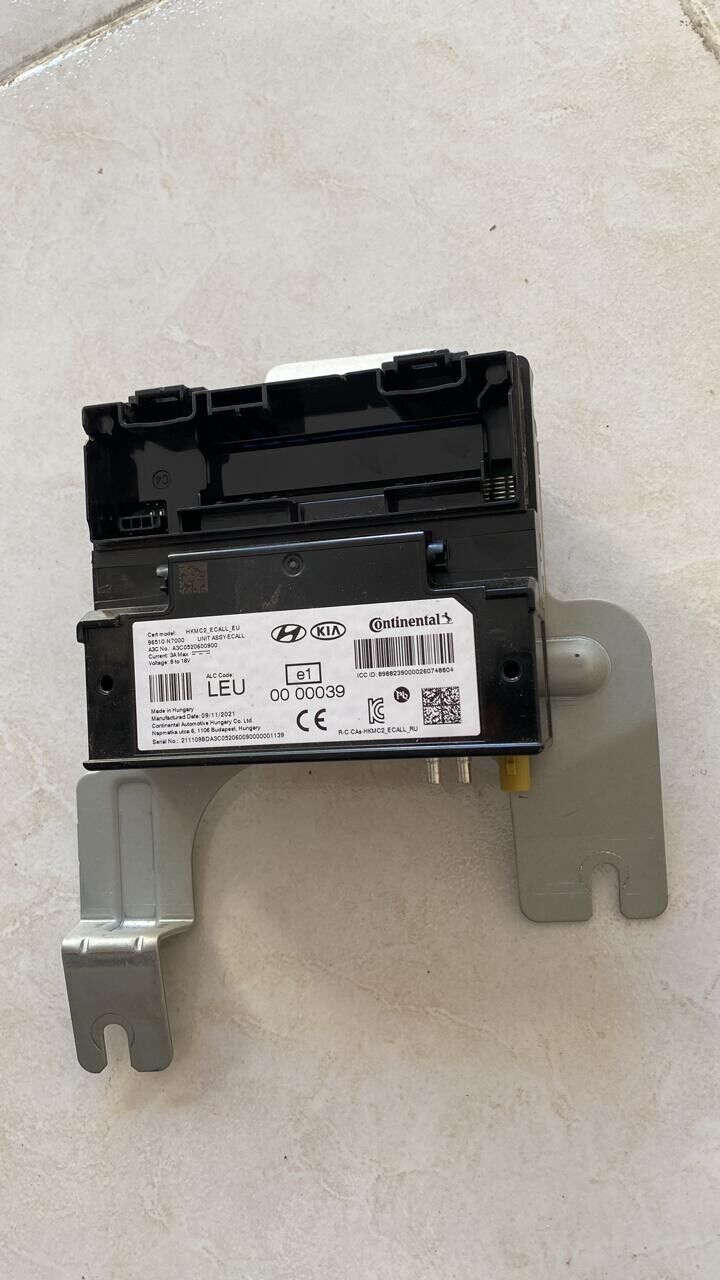 Hyundai Tucson 2021 2023 OEM ECall control unit HKMC2 96510N7000 