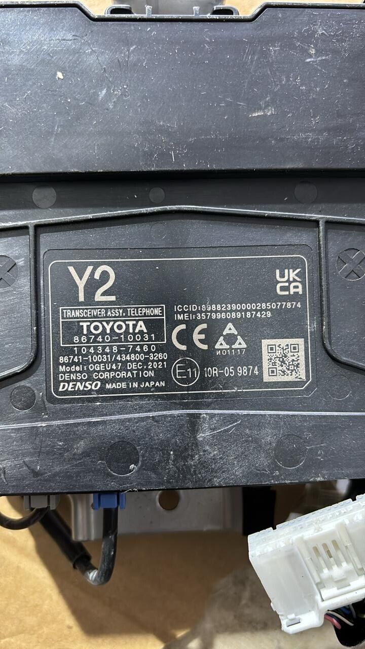 Toyota CHR 2019 2022 OEM transceiver assy. telephone 8674010031