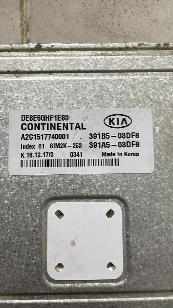 Kia Niro 2018 OEM ECU Engine control unit 391B503DF8