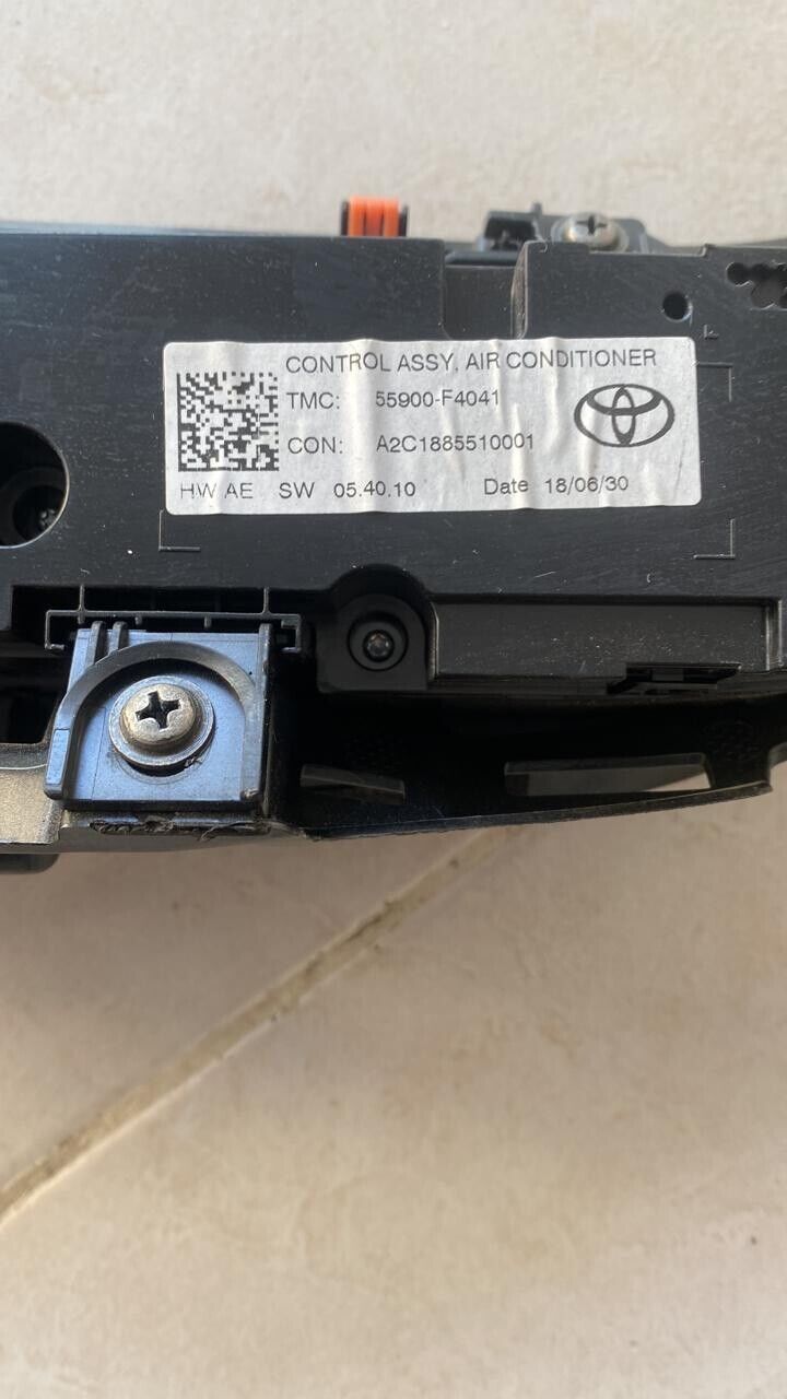 toyota CHR 2018 2022 OEM AC heating center switch control 55900F4041