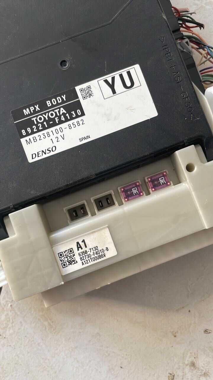 Toyota C-HR 2019 Multiplex Body Control Comfort Module Unit ECU MPX 89221F4130