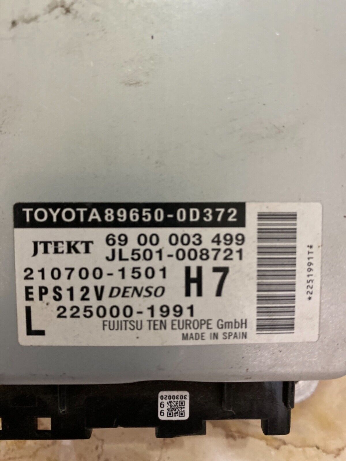 Steueradresse Lenkung Toyota Yaris JL501-008721