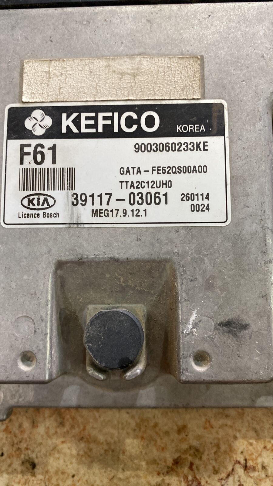 Kia picanto ECU engine control unit 3911703061 F61