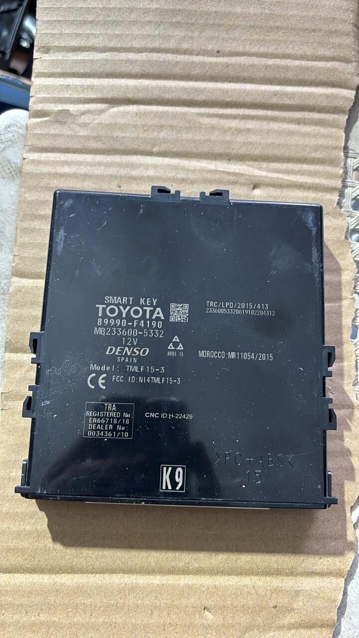 toyota CHR 2017 2022 OEM keyless Smart Control OEM 89990F4190 K9