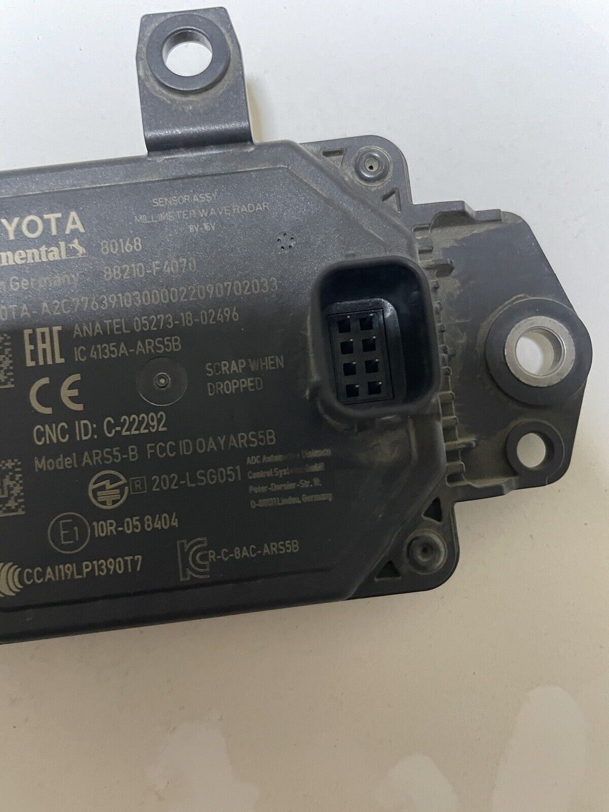 TOYOTA C-HR 2020 -2022 DISTANCE RADAR SENSOR ASSEMBLY OEM 88210-F4070