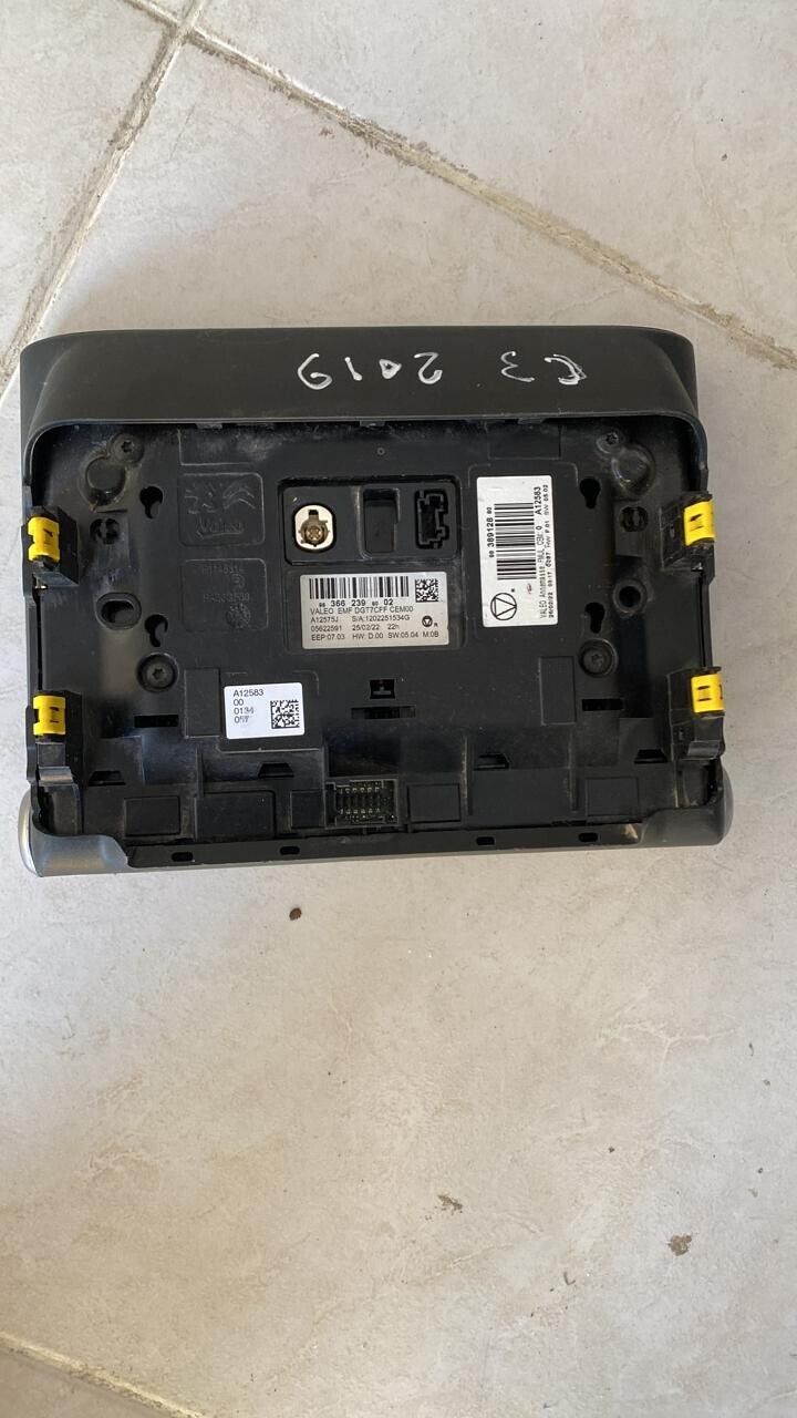 Citroen c3 2018 2022 EM dash information display screen emf DGT7CFF CEM000