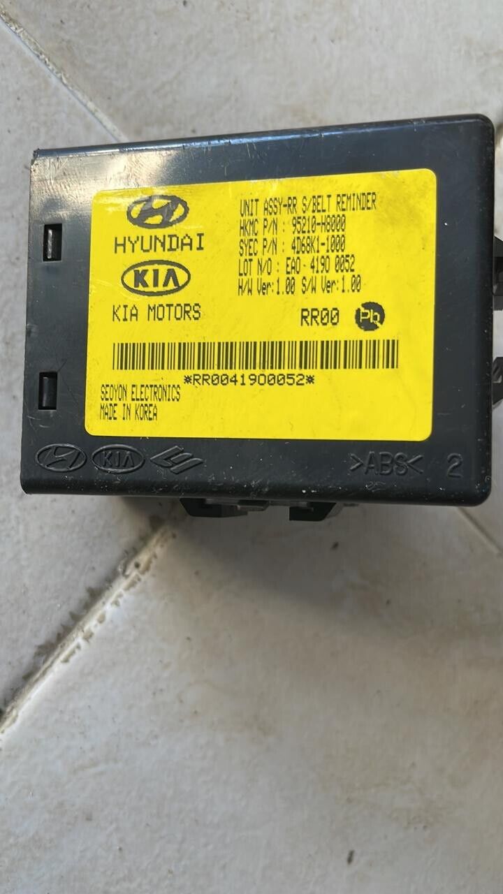 kia stonic 2018 2022 OEM seat belt electronic module 95210H8000