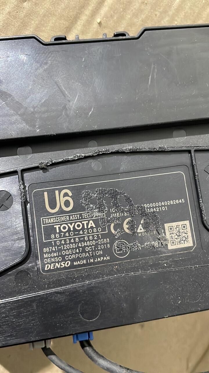 Toyota RAV4 2018 2022 OEM Transceiver ASSY telephone 8674042080 U6