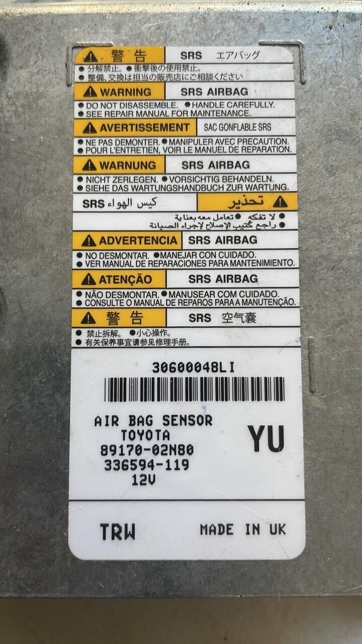 Toyota Corolla 2019 2021 OEM Sensor Control Unit 8917002NB0