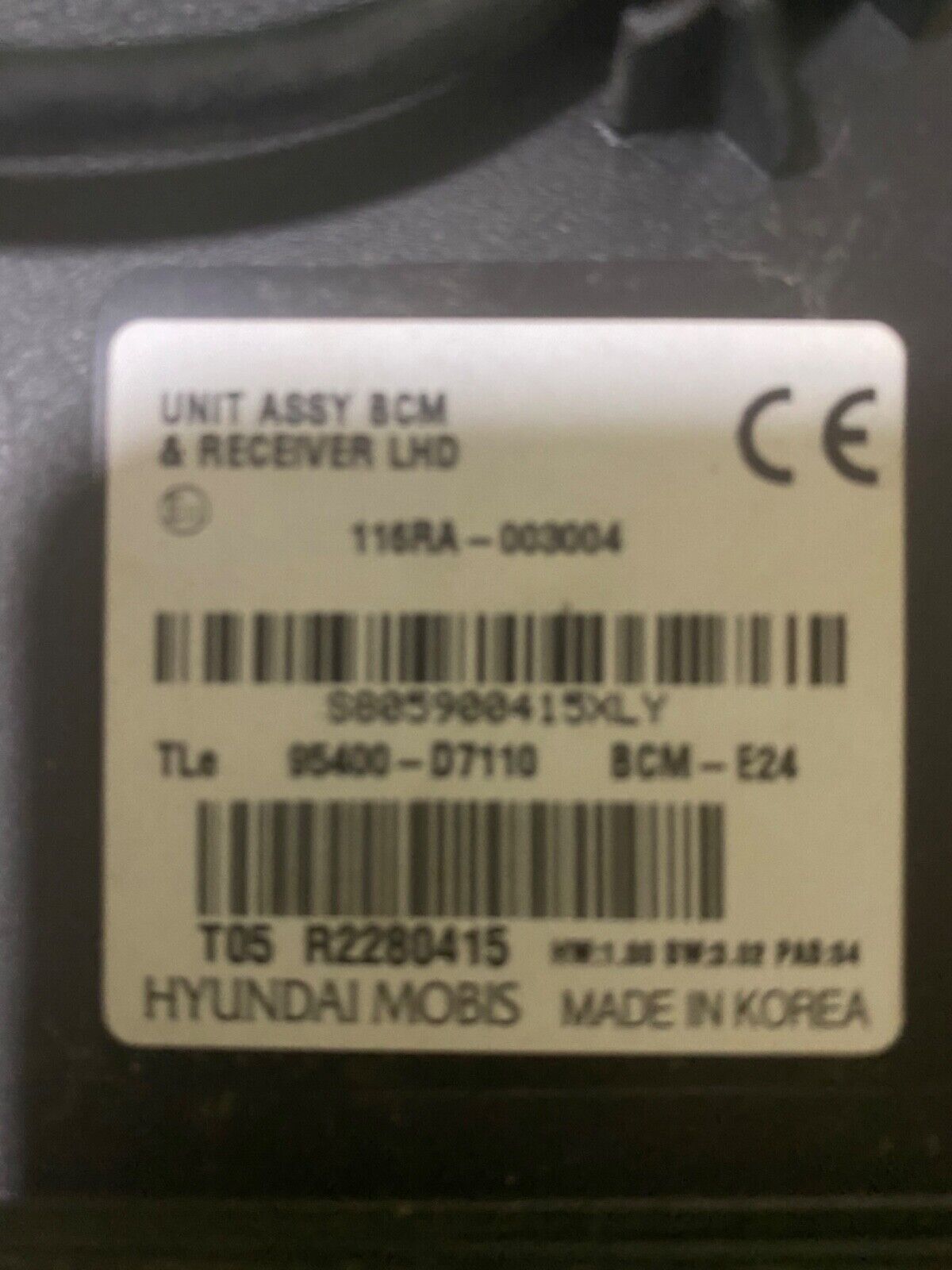 HYUNDAI TUCSON BCM BODY CONTROL MODULE 95400-D7110 F1120 F1100 BCM-E24 E36