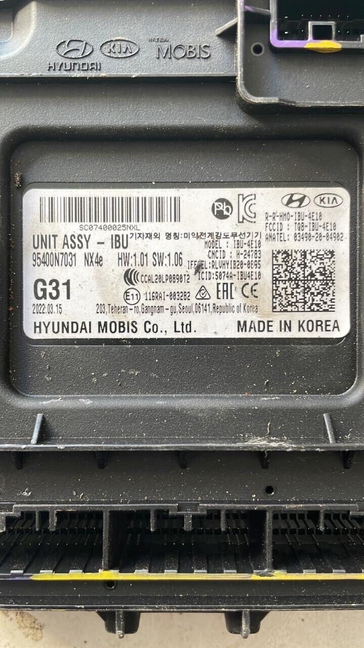 Hyundai Tucson 2021 2023 OEM BCM body control unit 95400N7031 G31