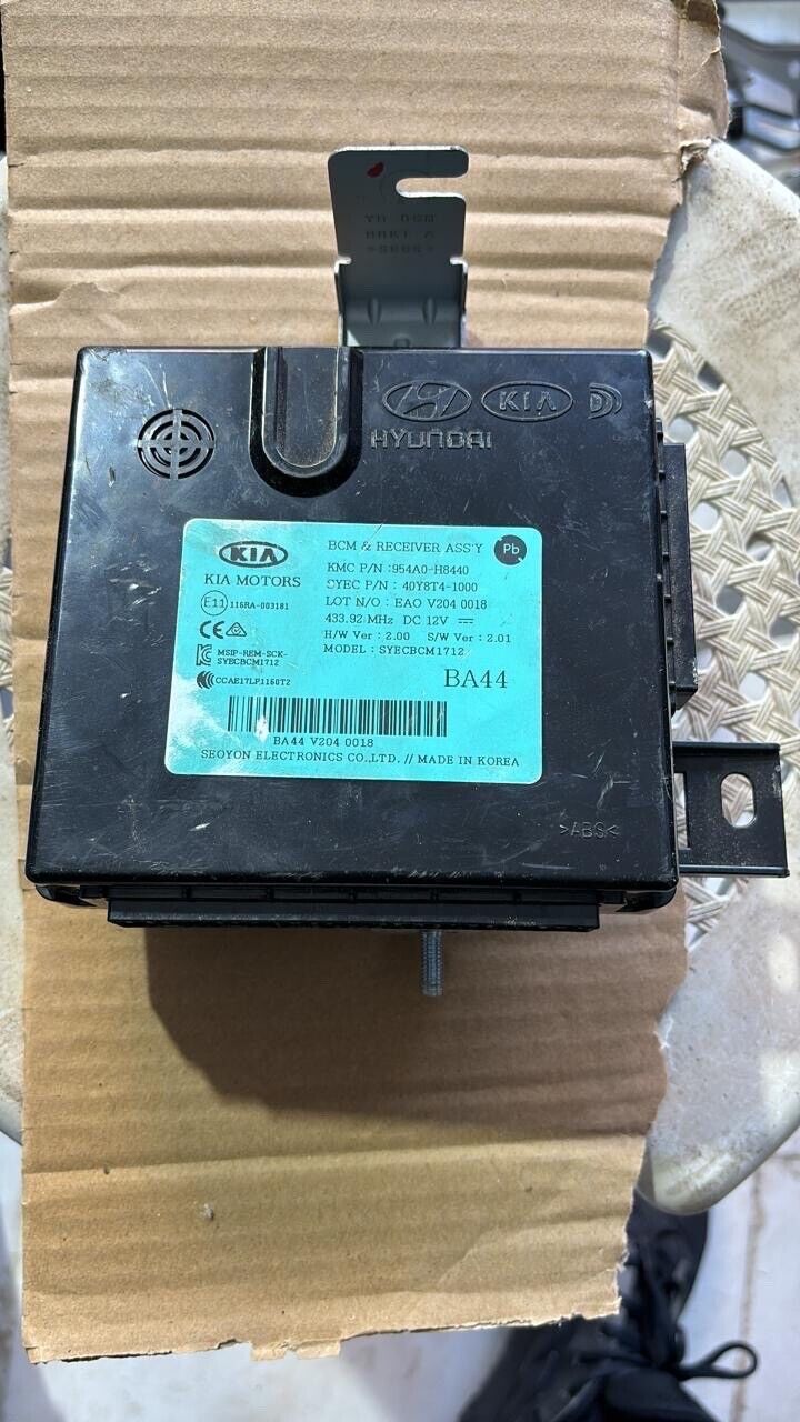 Kia Stonic 2019 2022 OEM BCM ASSY Receiver unit 954A0H8440 BA44