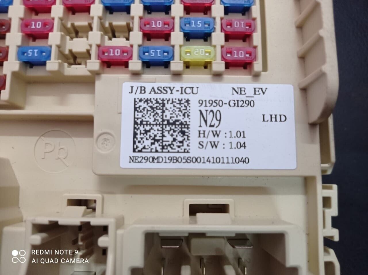 Hyundai Ioniq5 2022 2024 ICU fuse box 91951GI291 P29 91950GI290 N29